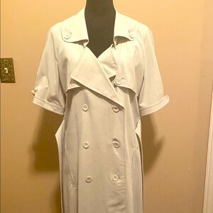 Stylish Cream Trench Dress